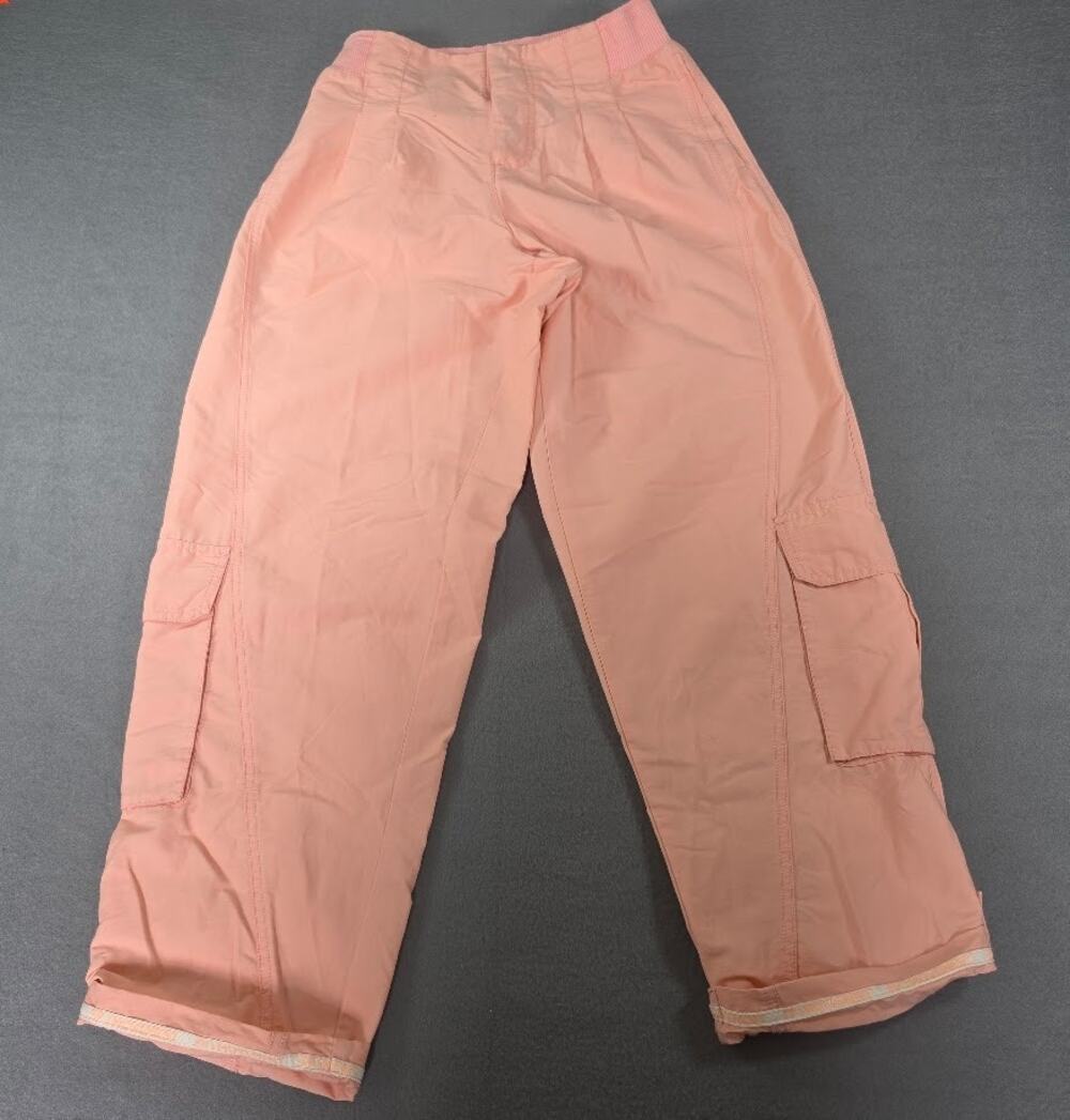 Free People FP Movement Way Home Solid Pants Peach Pink Womens EUC XS XS